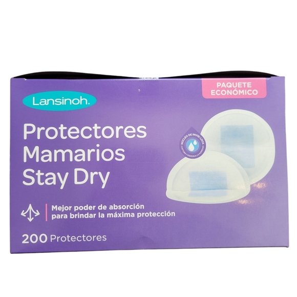 NIB Sealed Lansinoh Stay Dry Nursing Pads Value Pack of 200 Baby Shower Gift - Picture 2 of 9